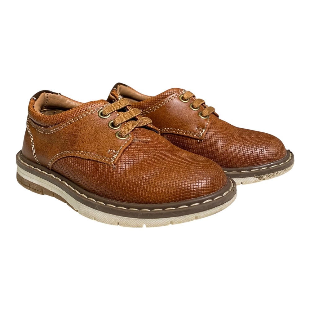 Ashford Hayes Boys Brown Oxford Dress Shoes Size‎ 5 M Textured Formal SU